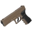 Zestaw wiatrówkowy 61: Pistolet Niksan Defence NKS CP17 Tan 4.5 mm, 1400 BBs, 10 kapsuł CO₂, 100 tarcz