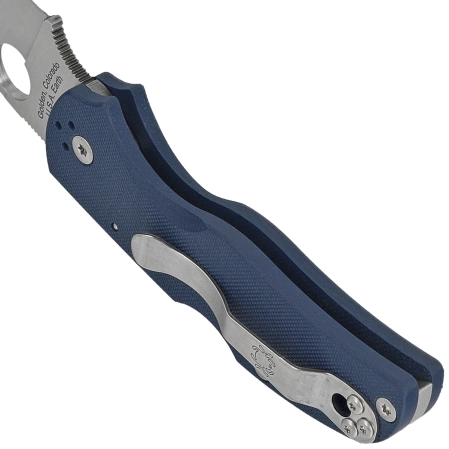 Nóż składany Spyderco Native 5 Cobalt Blue G10, Satin CPM SPY27 by Sal Glesser (C41GPCBL5)