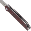 Bestech Ascot Red Carbon Fiber/G10, Satin D2 Knife (BG19F)