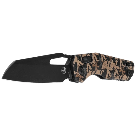 Microtech MSI S/E Ram-Lok Claw Burst Camo Tri-Grip Polymer, Black M390MK by Tony Marfione (210T-1PMCWC-Z4)