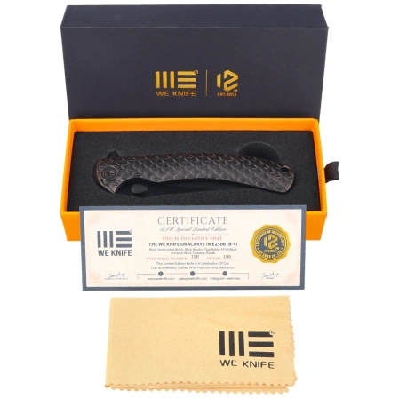 WeKnife Dracarys LE No 198/199 Bronze / Black Titanium, Black Stonewashed M390 (WE25061B-4)