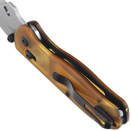 Nóż składany Kizer Uti Bear 1 Yellow PEI, Blasted SK5 / 50Cr15MoV by Azo (V3619JA4)