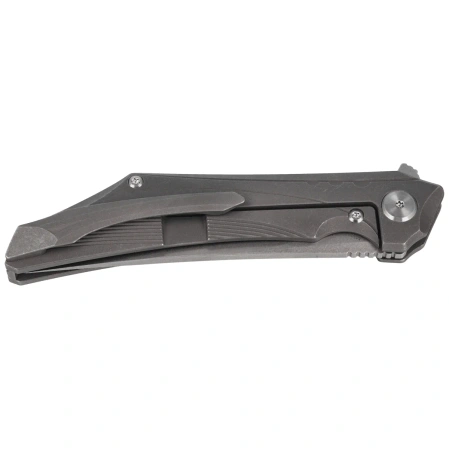 Bestech Kamoza Dark Grey/Titanium, Stonewashed M390 by Kombou Knife (BT1911A)