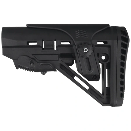 Niksan Defence AR-15 Telescopic Buttstock with Recoil Pad and Adjustable Cheek Riser (NKS104)