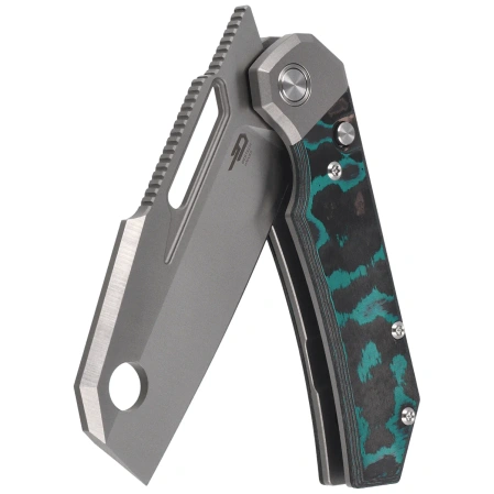 Nóż składany Bestech Nyrrdreki Titanium/Shipwreck Camo Carbon, Satin M390 by Fabian Hobbelen (BT2607C)