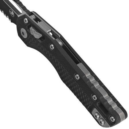 Microtech MSI S/E Knife Black Tri-Grip Polymer, Black P/S M390MK by Tony Marfione (210T-2PMBK)