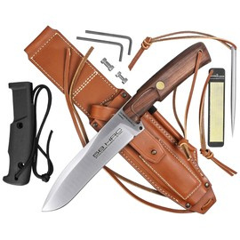 Extrema Ratio Dobermann IV Africa Knife Palisander Santos-Black Forprene, Satin N690 (04.1000.0184/AFR)