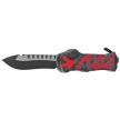 Heretic Knife Hydra R/E Red Camo Aluminum, Black/Satin MagnaCut by Tony Marfione Jr.