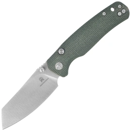 Nóż składany Bestechman Cicada's Wing-TL Green Canvas Micarta, Satin 10Cr15CoMoV (BMK24-M-2)