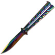 Balisong Knife Martinez Albainox Rainbow Finish (02103)