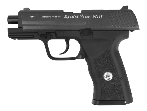 Borner Special Force W118 Blow Back 4.5 mm CO2 Air Pistol (8.1111)