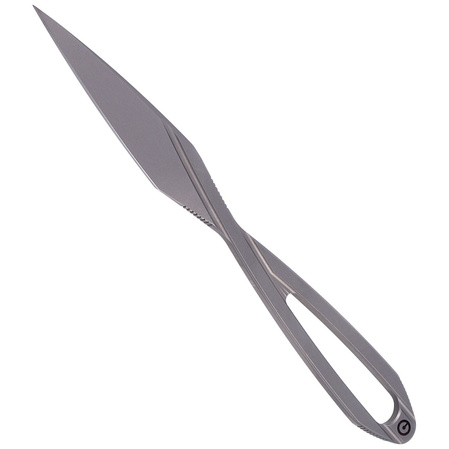 CIVIVI D-Art Neck Knife, Silver Bead Blasted D2 by Ostap Hel (C21001-1)