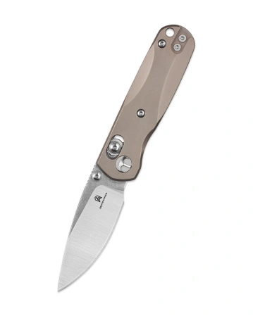 Bestechman Sprite Knife Bronze Titanium, Stonewashed/Satin M390 (BMK21B)