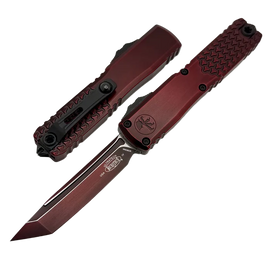 Microtech Ultratech Gen IV T/E OTF Knife Red Abrasion Aluminium, Red Abrasion M390MK by Tony Marfione (11234HT-1RDAA)