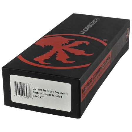 Nóż automatyczny OTF Microtech Combat Troodon Gen III D/E Black Aluminium, Tactical P/S M390MK by Tony Marfione (1142-2T)