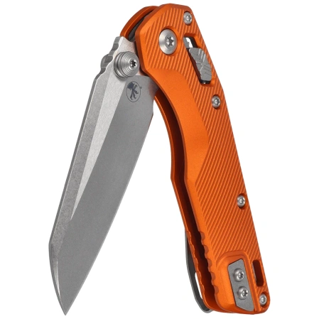 Nóż składany Microtech MSI Mini Ram-Lok S/E Orange Fluted Aluminium, Stonewashed M390MK by Tony Marfione (210M-10FLOR)