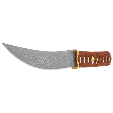 Sztylet japoński Tokisu Brown String, CNC Damascus (32624)