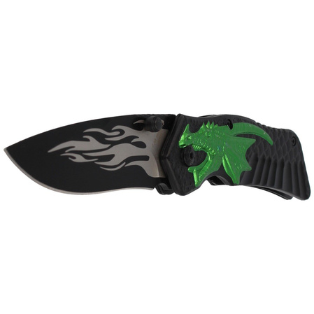 Herbertz Solingen Green Dragon Pocket Knife Drop Point 90mm (582012)