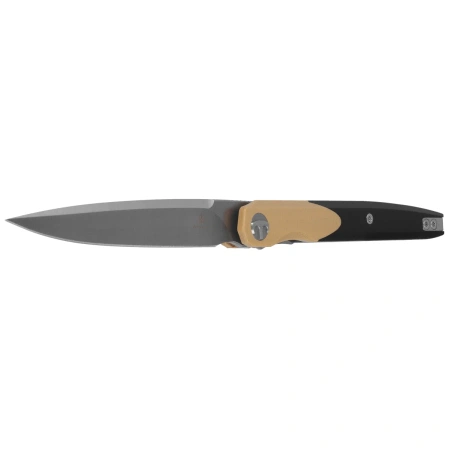 Nóż składany Bestechman Lanza Khaki/Black G10, Satin/Stonewashed 14C28N by Grzegorz Grabarski (BMK14B)