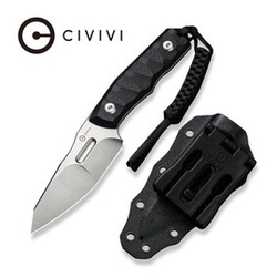 Nóż Civivi Propugnator Black G10, Stonewashed D2 by PG Knives (C23002-1)