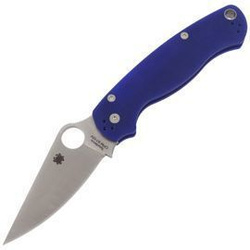 Spyderco Para Military 2 Knife Dark Blue G10, Satin CPM S110V by Sal, Eric Glesser (C81GPDBL2)