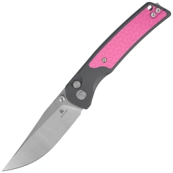 Bestechman Icebreaker Knife Grey Aluminum / Pink G10, Satin D2 (BMK16B)