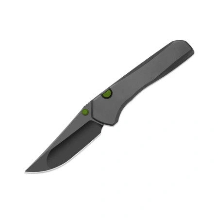 Kizer Astur ZeroS Knife Dark Gray Aluminum, Matte Black DLC Ultra MagnaCut by Brian Brown (K3818ZBD3)