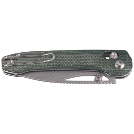 Nóż składany Bestech Cobber Green Micarta, Stonewashed 14C28N by Happy as Larry (BG68D)