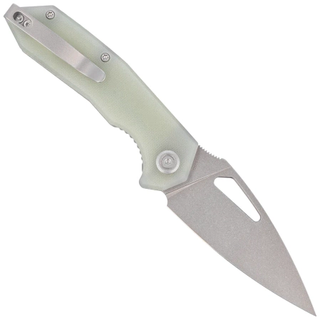 Nóż składany Kubey Coeus KU122V Jade G10, Stonewashed 14C28N