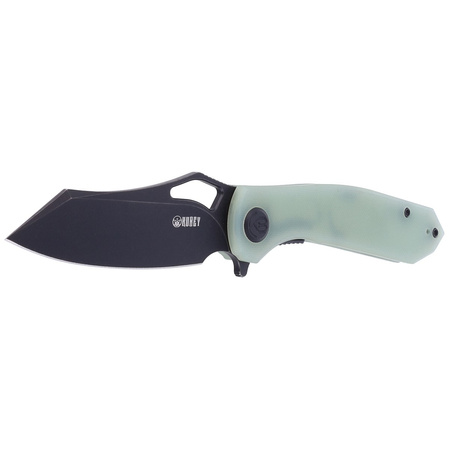 Kubey Knife Drake, Jade G10, Dark Stonewashed D2 by Maksim Tkaczuk  (KU310D)