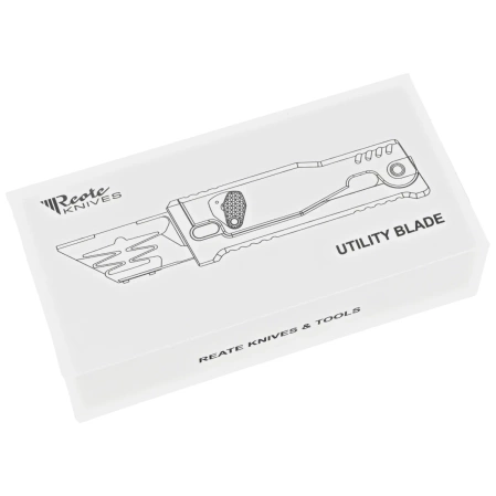 Reate EXO-U V2 Utility Knife Bronze Diamond Pattern Aluminum, Stainless Steel