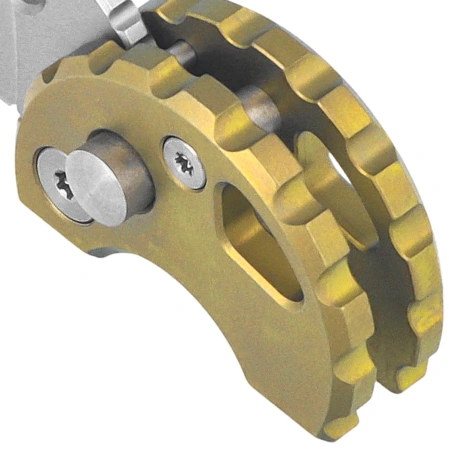 Bestechman Turtle Knife Gold Titanium, Bead Blasted 14C28N (BM20C)