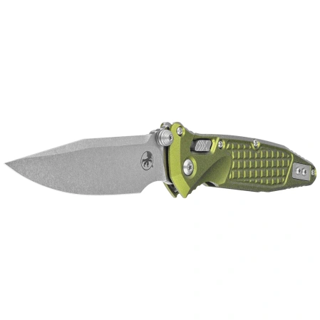 Microtech Socom Ram-Lok S/P-M Knife OD Green Frag Aluminum, Stonewashed M390MK by Tony Marfione (160RL-10FROD)
