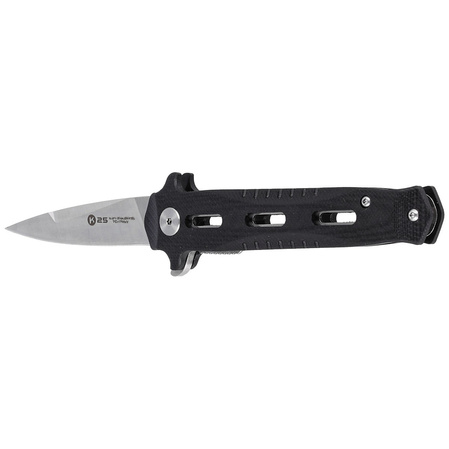 Nóż składany K25 Tactical Black G10, Satin Finish (18711)