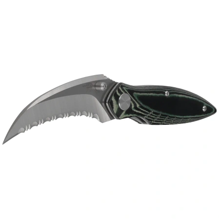 Nóż składany Bestech Mantidae Green Micarta, Satin/Stonewashed F/S 14C28N by Lucas (BG60G)