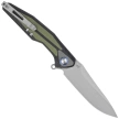 RikeKnife Tulay Integral Black G10/OD Green G10 Inlay, Satin 154CM (RK-TULAY-BOG)