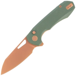 Nóż składany Remette Camel CNC G10, Titanium Plating 14C28N (RTCMLD)