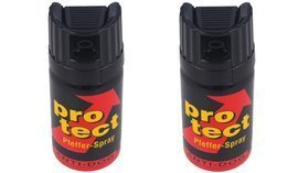 2x KKS ProTect Pepper Gas Set 40ml, Cone (2x01440-C)