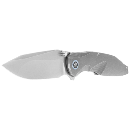 Nóż składany Remette RT-Cool Whale Gray Titanium, Manual Fine Grinding Pearlescent M390 (RTCL-T2)