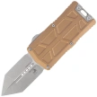 Microtech Exocet II Spartan OTF Knife Tan Aluminum, Apocalyptic M390MK by Tony Marfione (1155-10APTA)