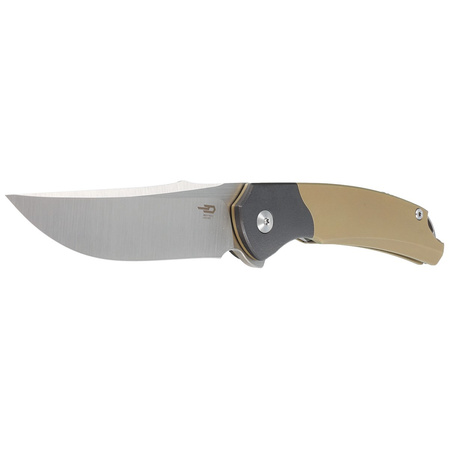 Bestech Supernova Gold Titanium/Black Zirconium, Satin M390 Knife (BT2111C)