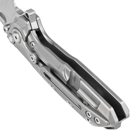 Reate T1000 Gray Titanium, Satin CPM 3V by Alvin Lee (T1000 TBB)
