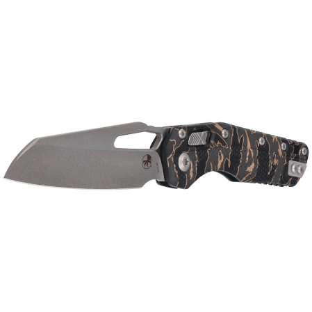 Microtech MSI S/E Knife Tiger Stripe Camo Tri-Grip Polymer, Apocalyptic M390MK by Tony Marfione (210T-10APPMTSC)