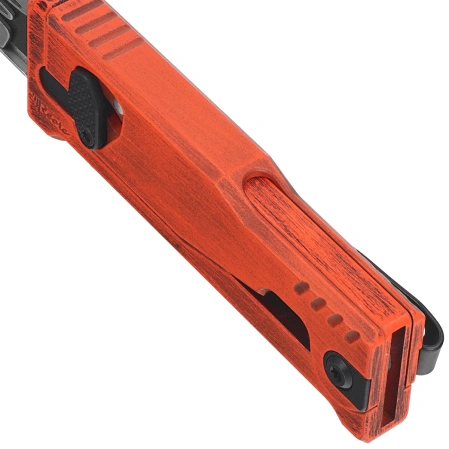 Reate EXO-U V2 Utility Knife Orange Diamond Pattern Aluminum, Stainless Steel