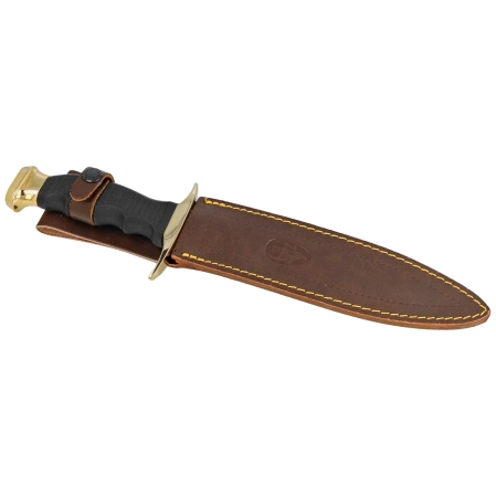 Nóż Muela 95-190 Black Rubber, Satin 420H