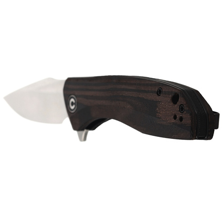Nóż składany CIVIVI Baklash Black Ebony Wood, Satin Finish (C801E)