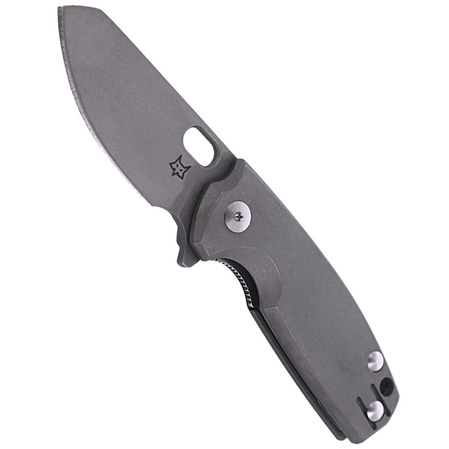 Nóż składany Fox Baby Core Stonewashed Titanium, Stonewashed M390 by Jesper Voxnæs (FX-608 TI)