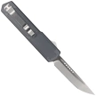 TacKnives TAKCOM Vigor V2 Black G10 / Grey Aluminum, Satin 154CM OTF automatic knife