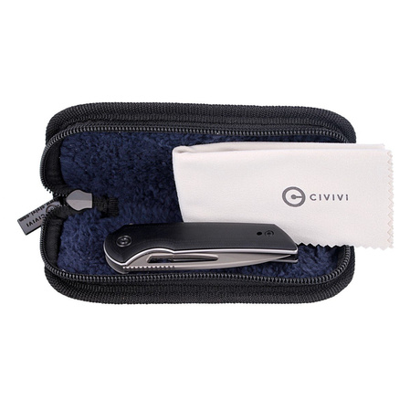 Nóż składany CIVIVI Odium Black G10, Stonewashed by Ferrum Forge Knife Works (C2010D)