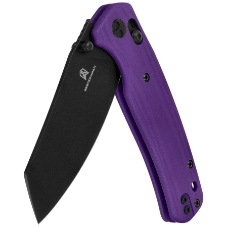Bestechman Cicada's Wing Purple G10, Black 10Cr15MoV (BMK06B)
